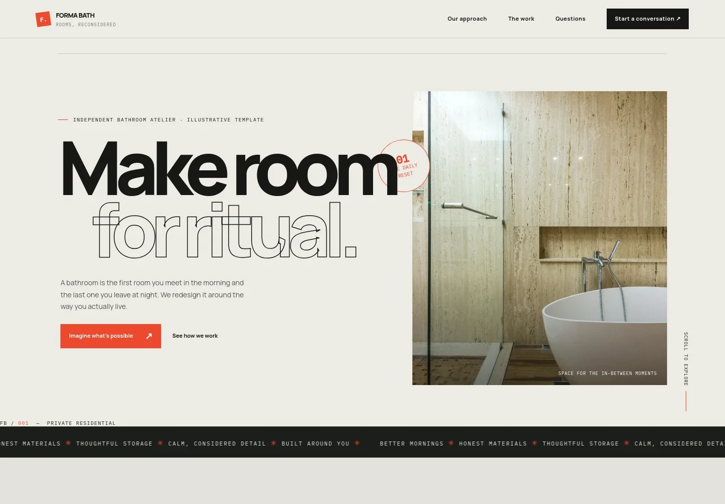 Bathroom Remodeling Website Template