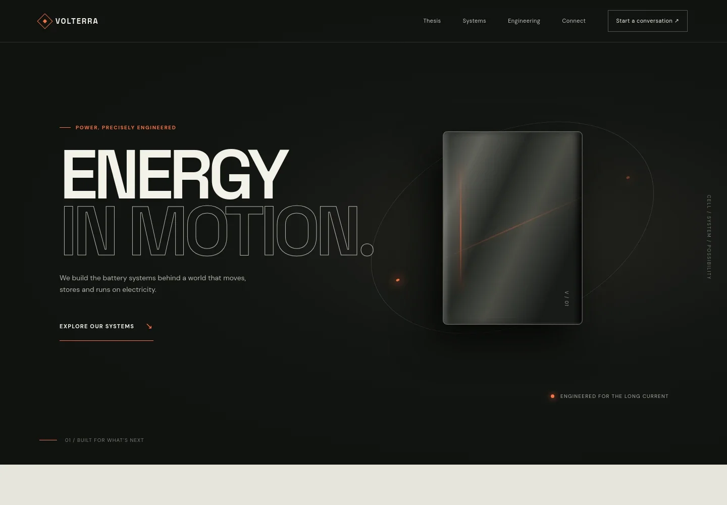Battery Manufacturer Website Template