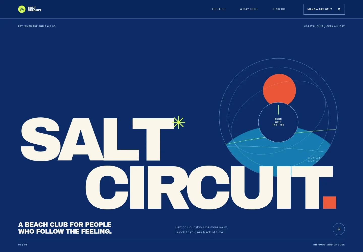 Beach Club Website Template
