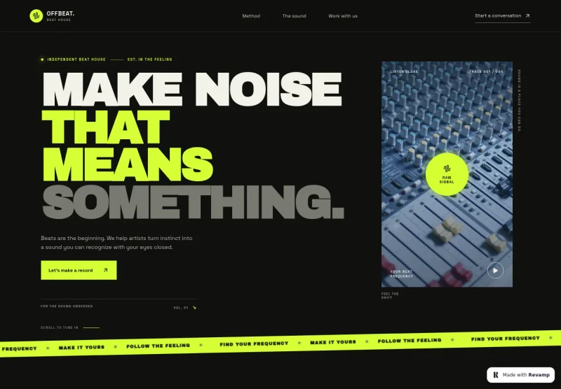 Beat Selling Website Template