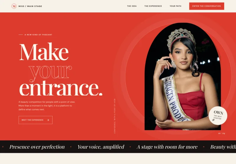 Beauty Contest Website Template