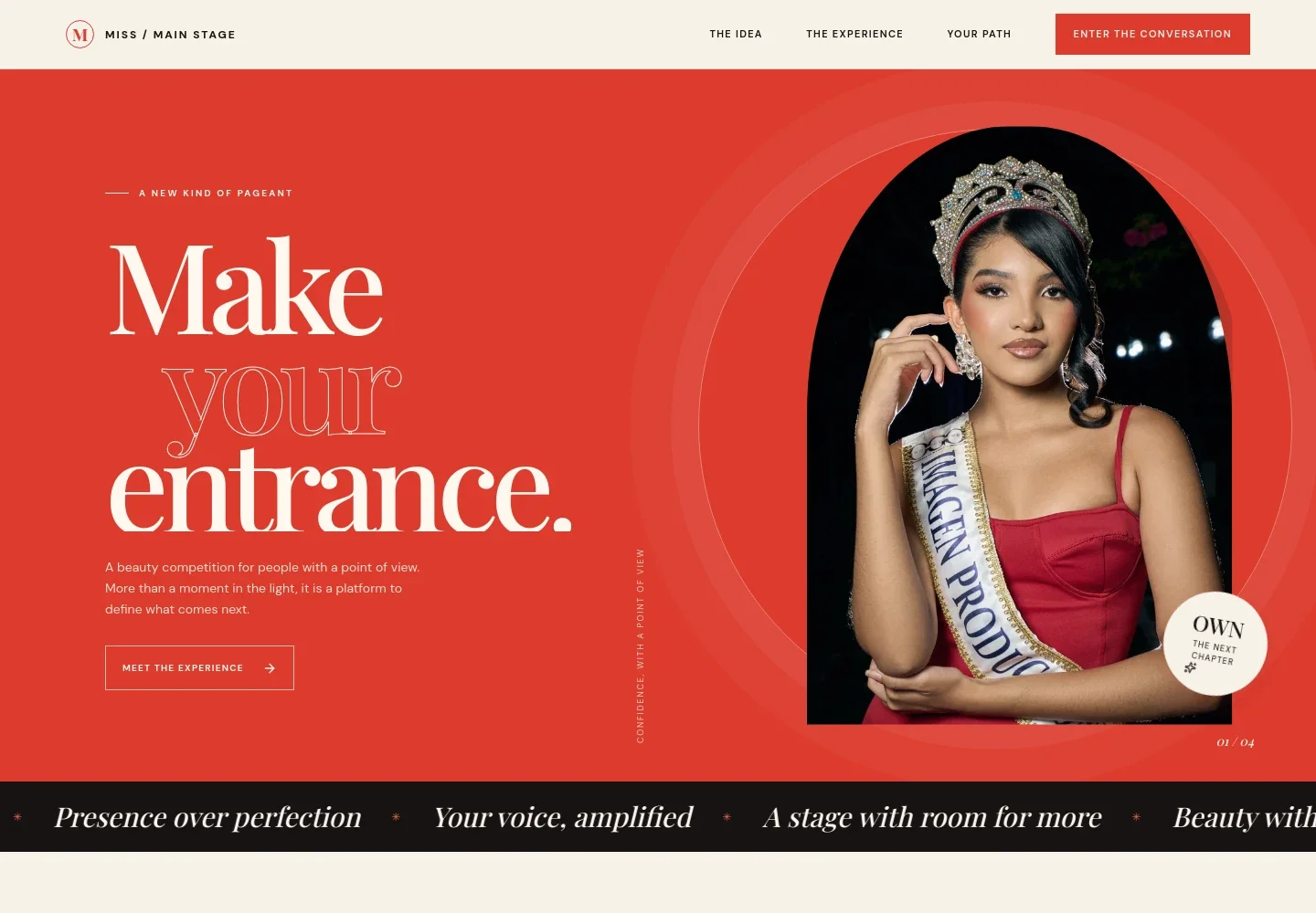 Beauty Contest Website Template