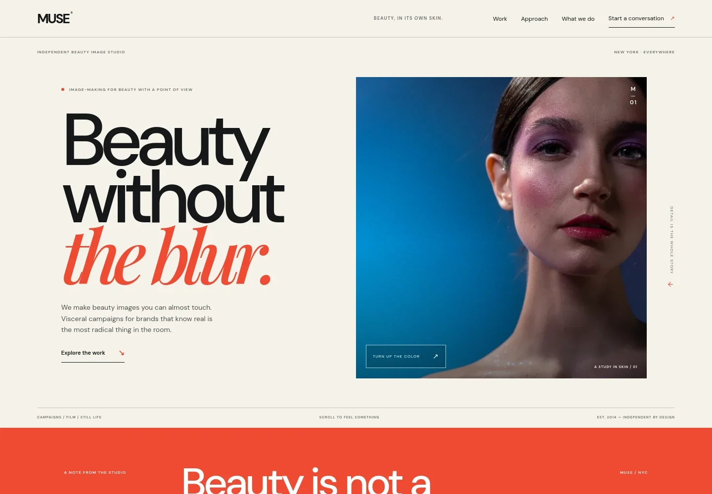 Beauty Photography Website Template