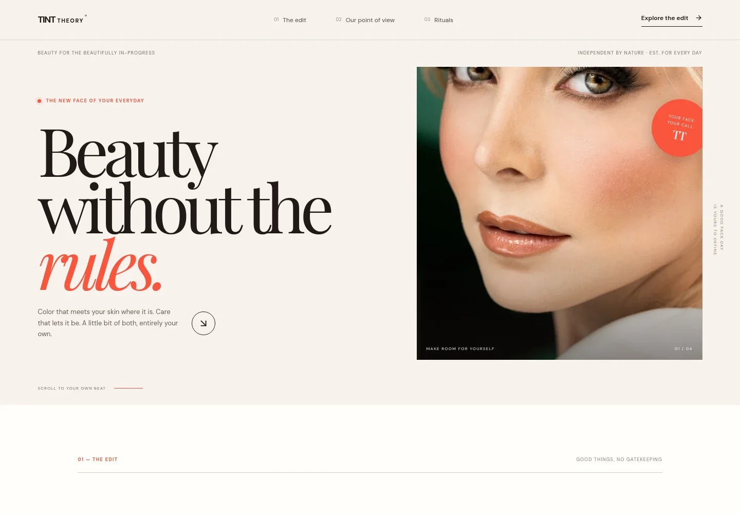 Beauty Store Website Template