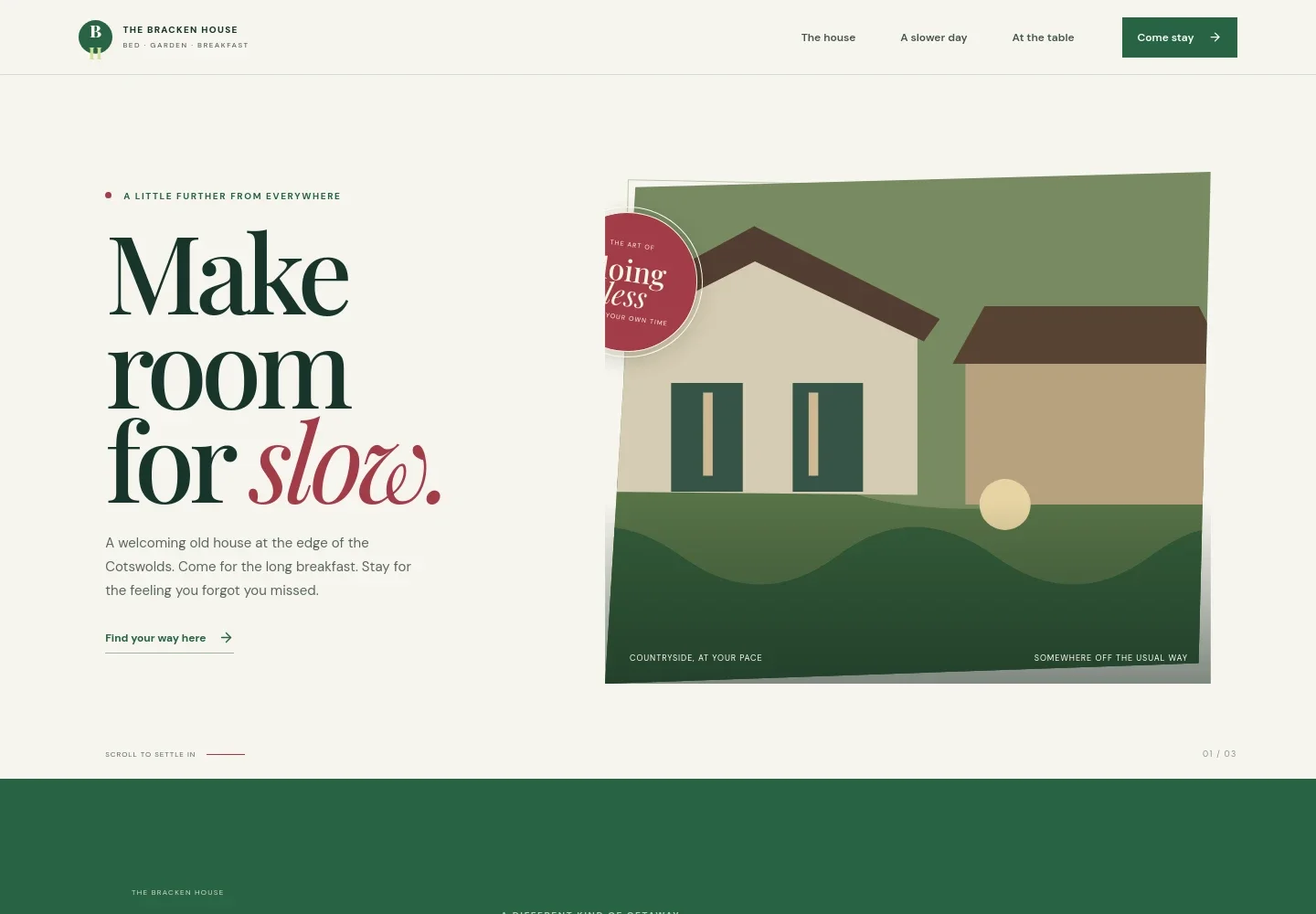 Bed And Breakfast Website Template