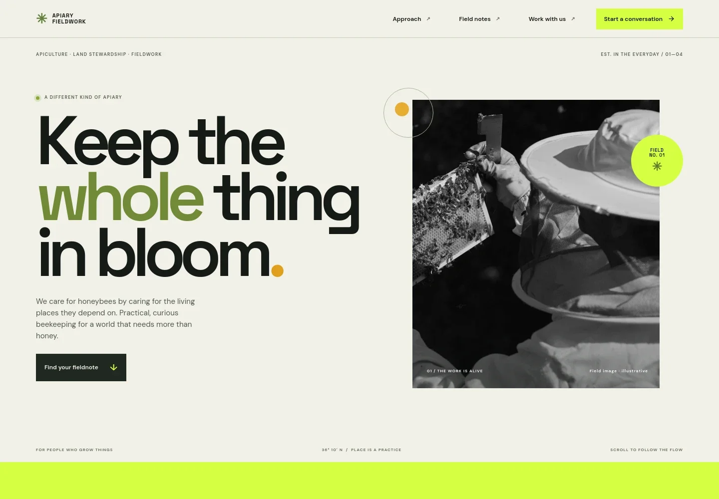 Beekeeper Website Template