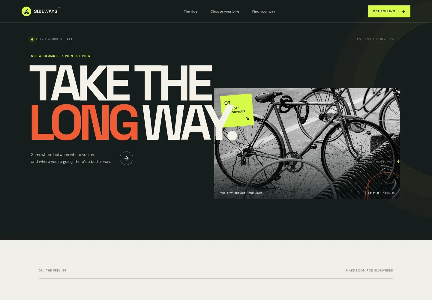 Bicycle Rental Service Website Template