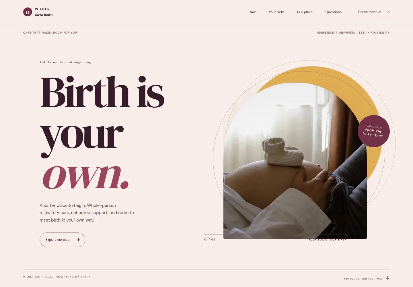Birth Center Website Template