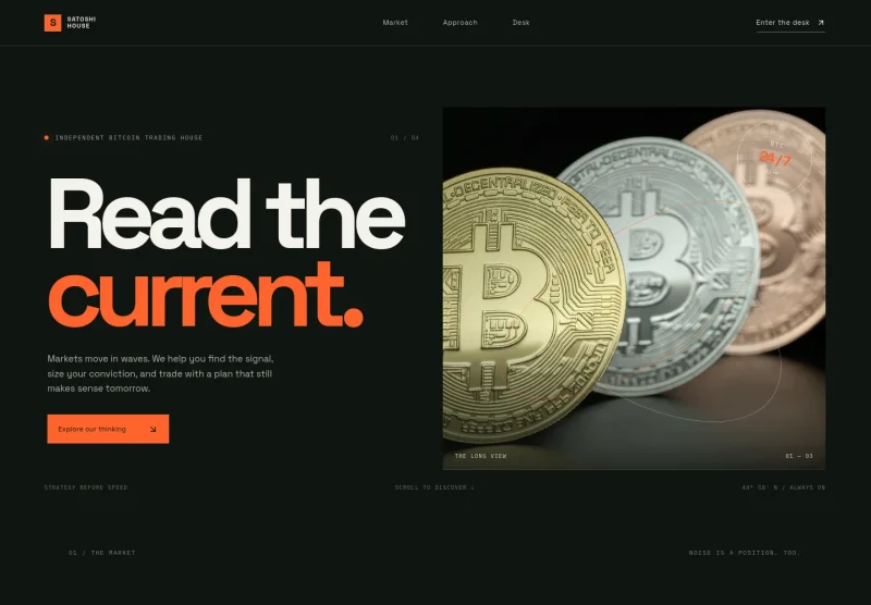 Bitcoin Trading Website Template