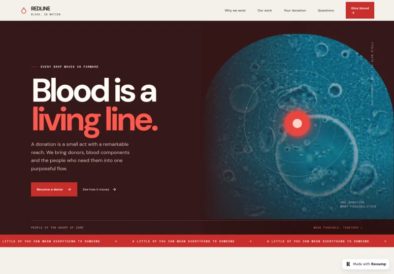 Blood Bank Website Template