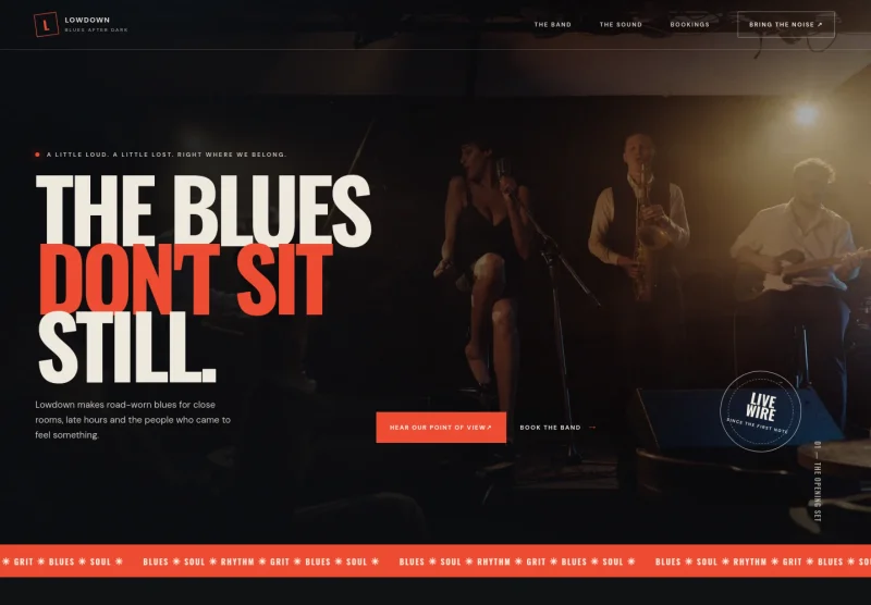 Blues Band Website Template
