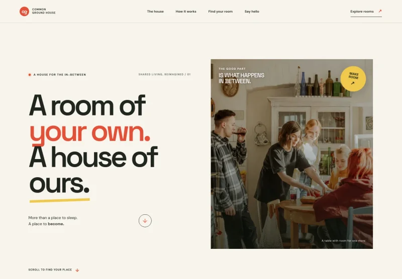 Boarding House Website Template