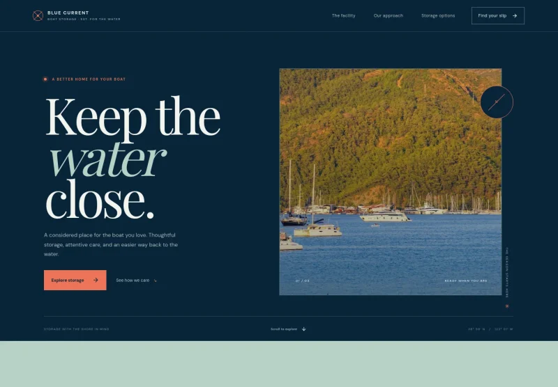 Boat Storage Facility Website Template