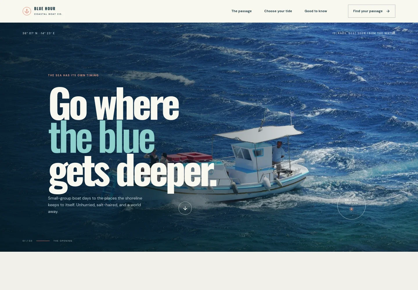 Boat Tour Website Template