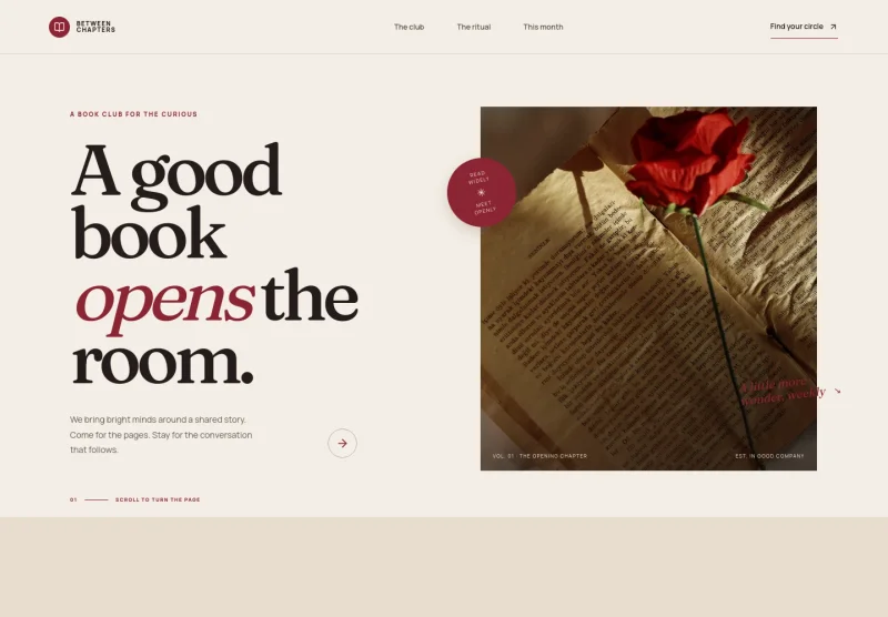 Book Club Website Template