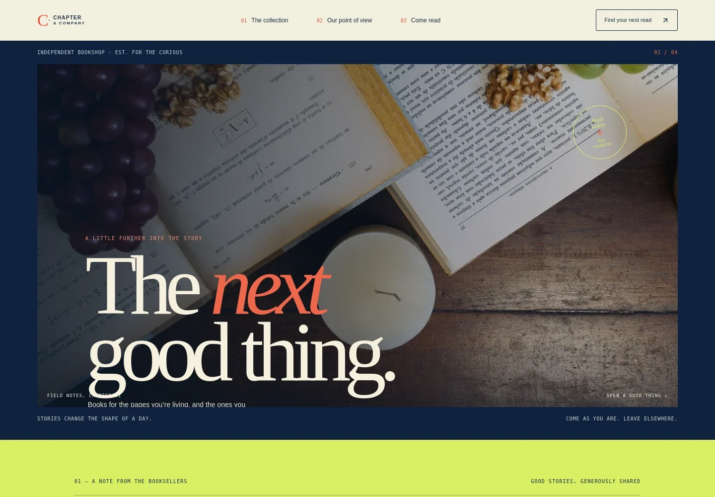 Book Website Template
