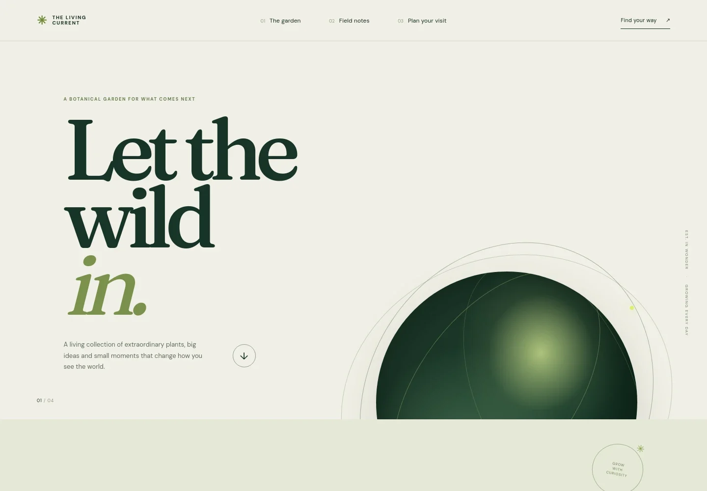 Botanical Garden Website Template