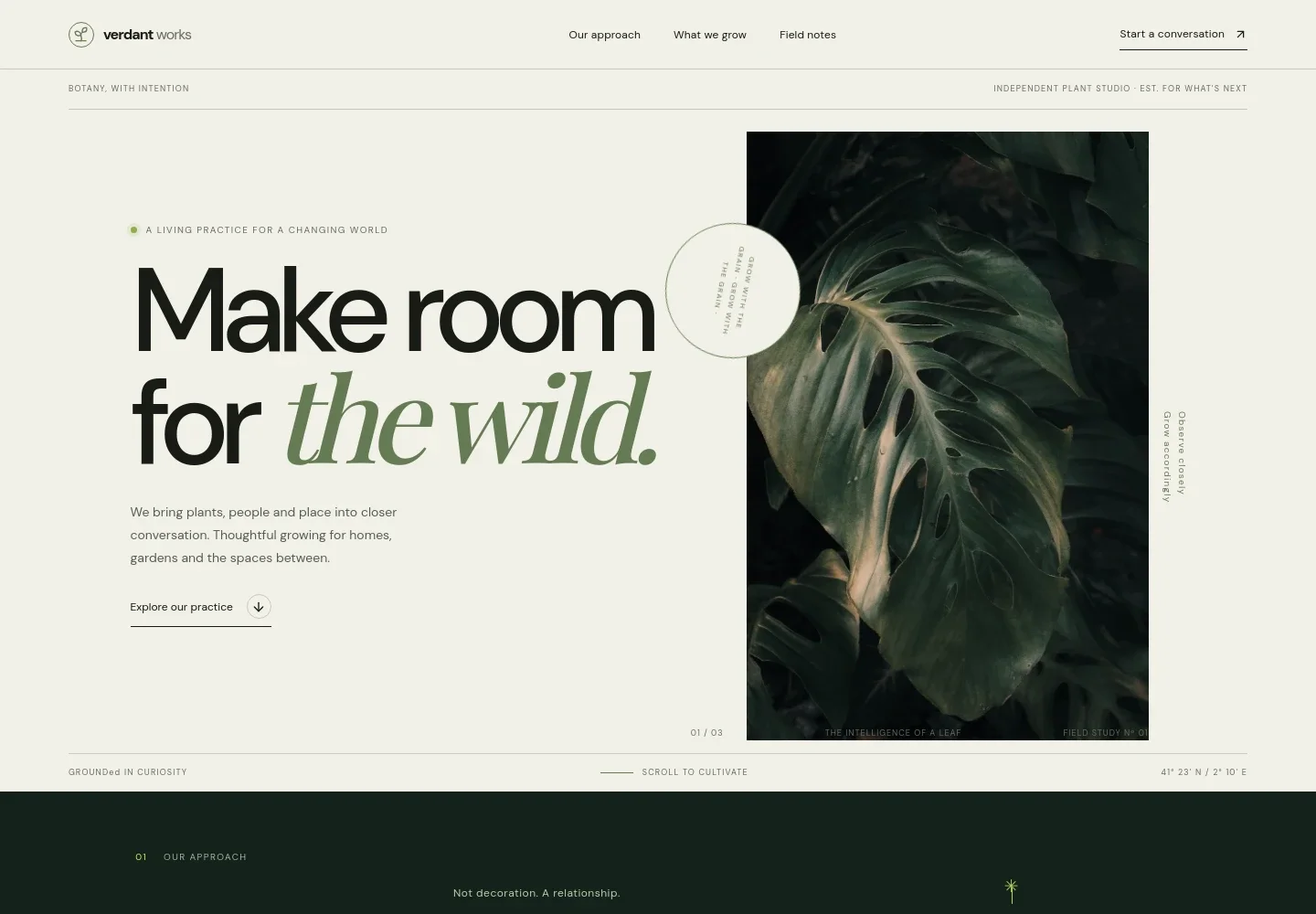 Botany Website Template