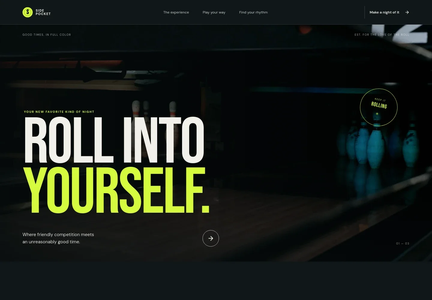Bowling Website Template