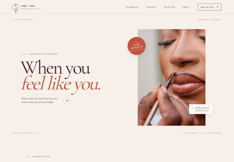 Bridal Makeup Website Template