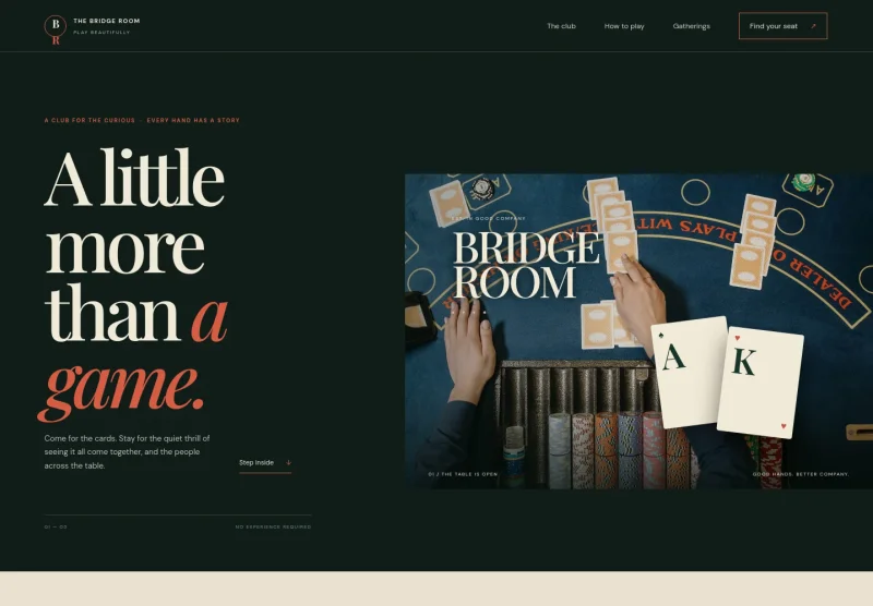 Bridge Club Website Template