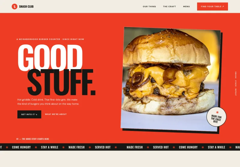 Burger Restaurant Website Template