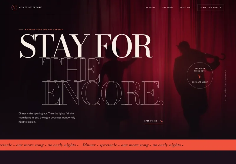 Cabaret Club Website Template