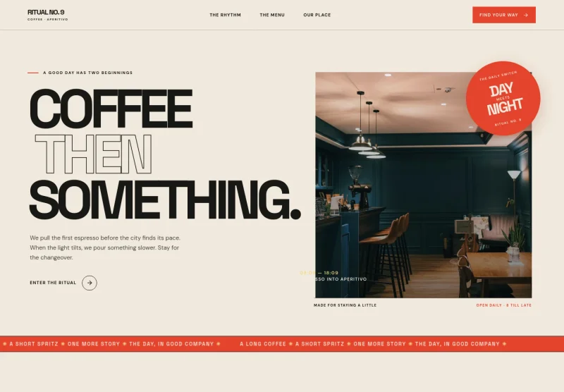 Cafe Bar Website Template