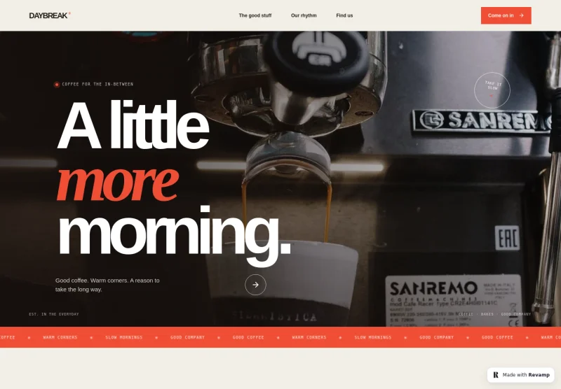 Cafe Website Template