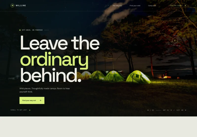 Camping Website Template