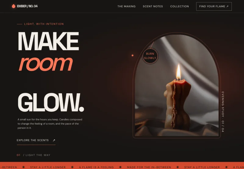 Candles Website Template