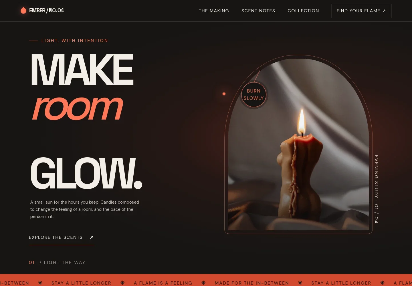 Candles Website Template