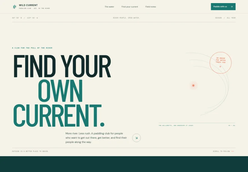 Canoe And Kayak Club Website Template