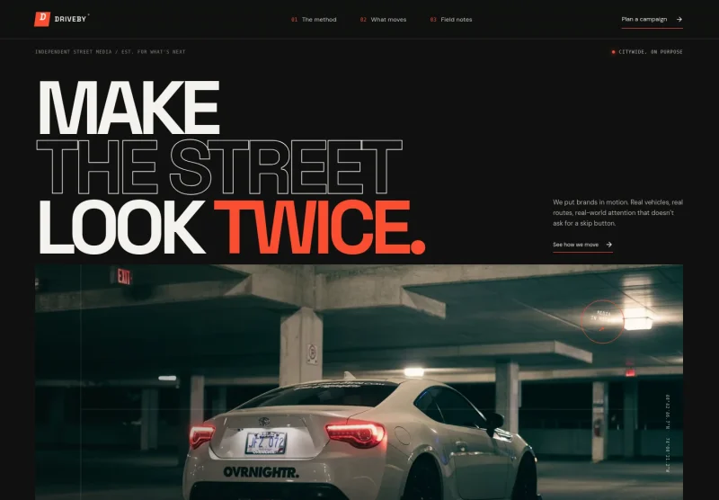 Car Advertising Website Template