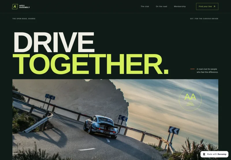 Car Club Website Template