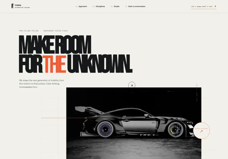 Car Design Website Template