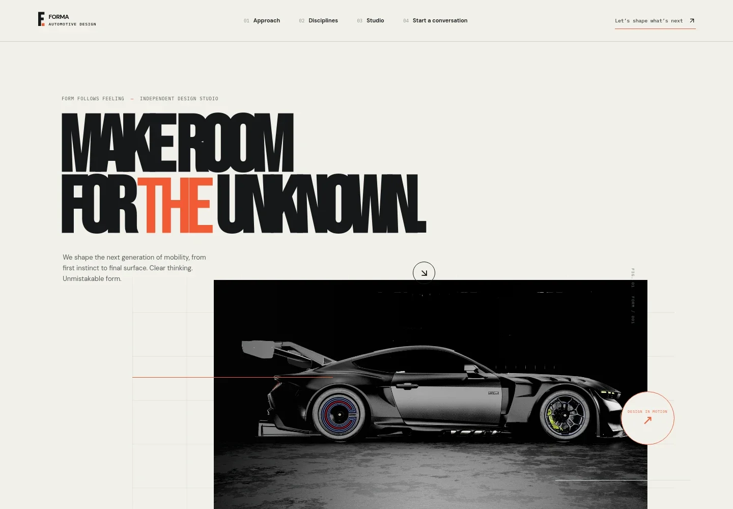 Car Design Website Template