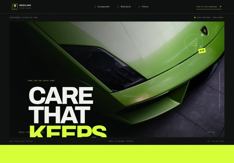 Car Garage Website Template