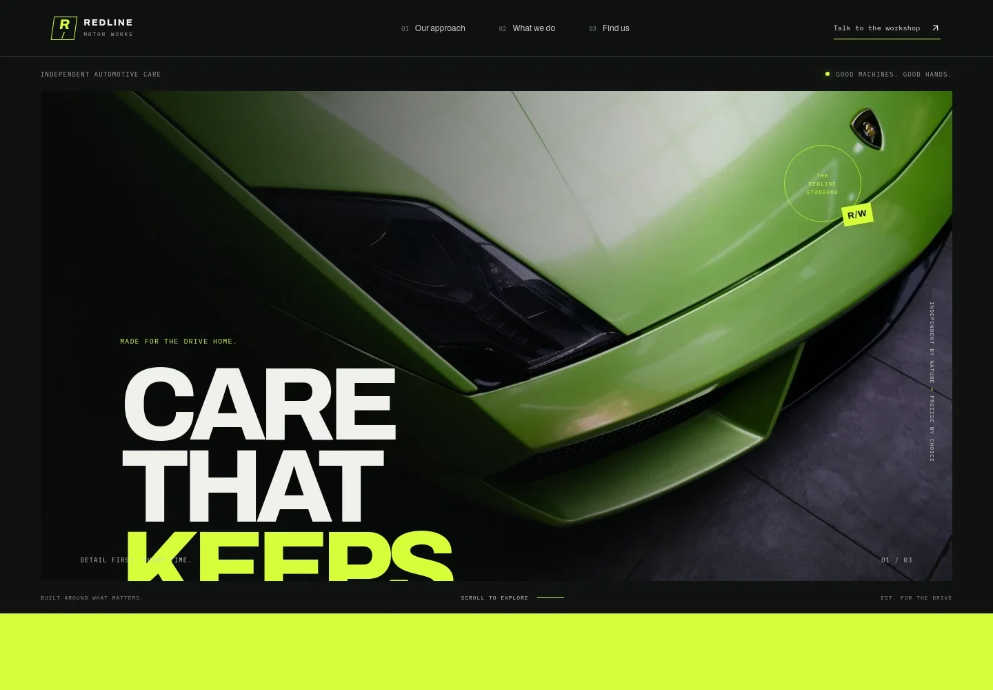 Car Garage Website Template