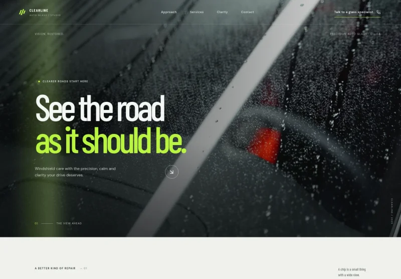 Car Glass Website Template