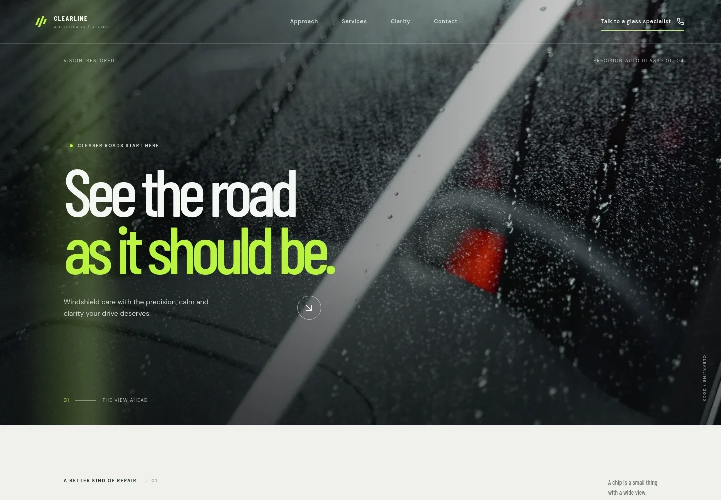 Car Glass Website Template