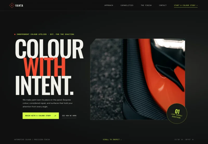 Car Paint Website Template