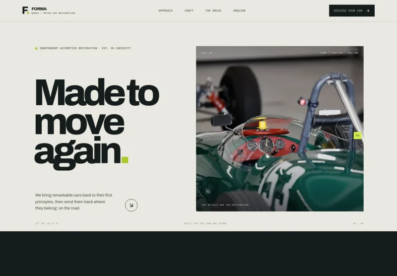 Car Restoration Website Template