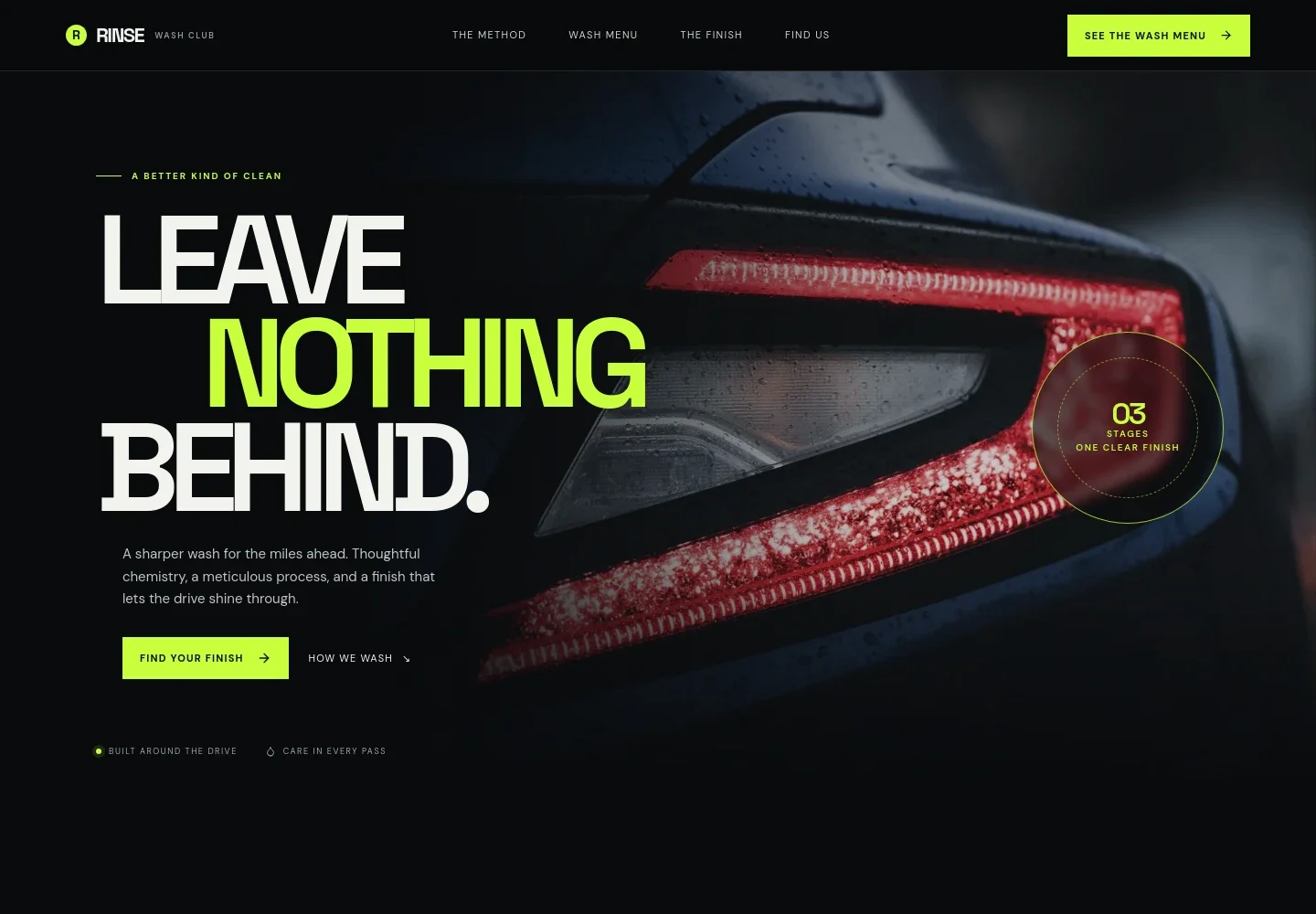 Car Wash Website Template