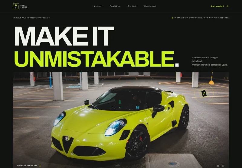 Car Wrapping Website Template