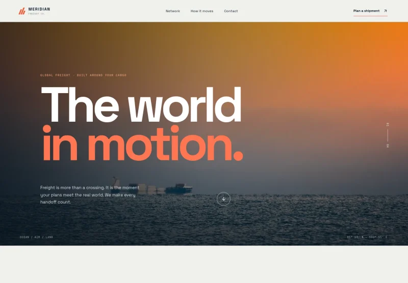 Cargo Shipping Website Template