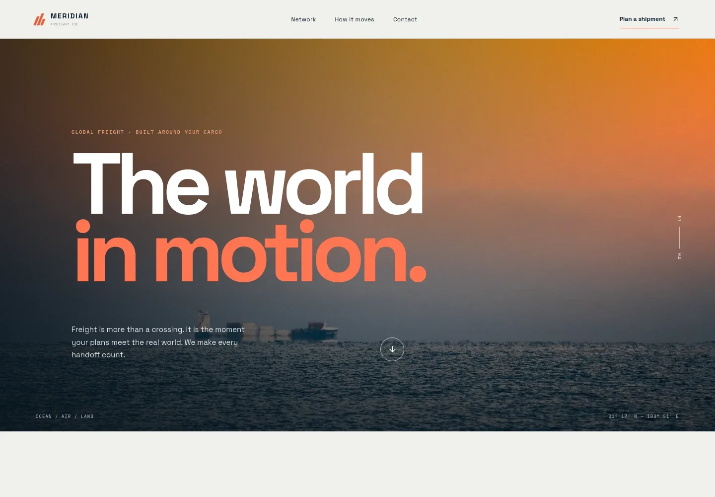 Cargo Shipping Website Template