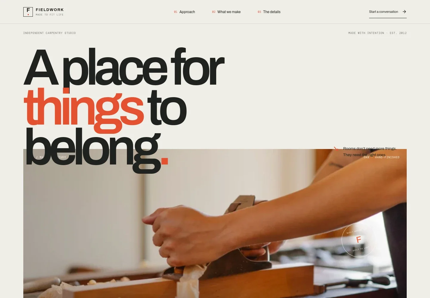 Carpentry Website Template