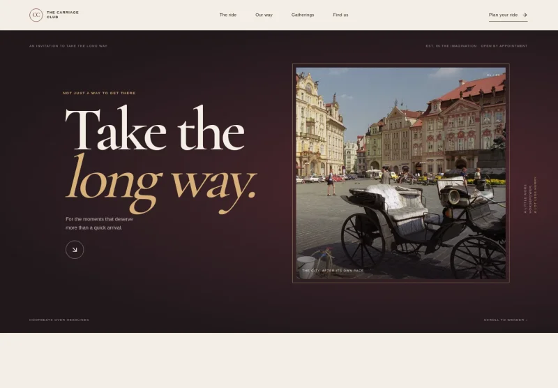 Carriage Ride Service Website Template