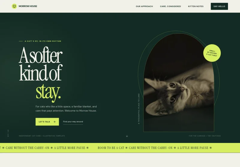 Cattery Website Template